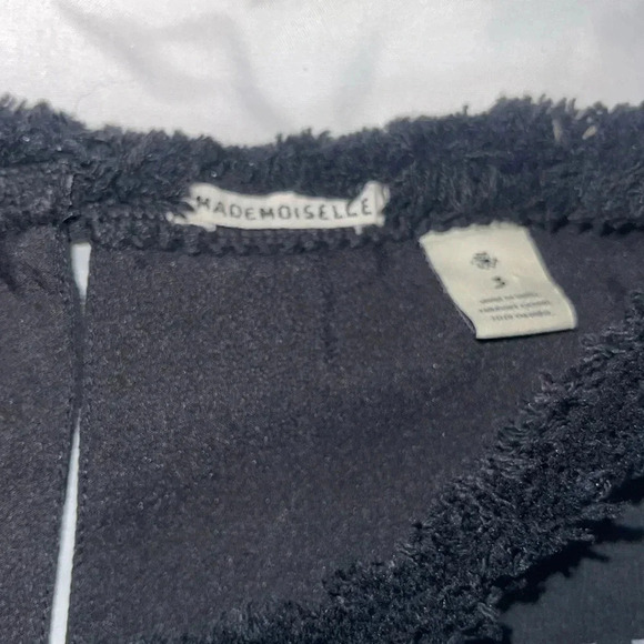 Maison Scotch Mademoiselle Black Aztec Fringe Tunic Dress 3/4 Sleeve - Size 3 - Picture 5 of 6